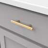 Heritage Designs Contemporary Bar Pull 3 Inch Center to Center Brushed Brass Finish, 10PK R077744BBX10B